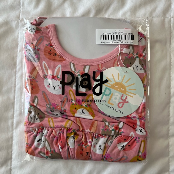 LITTLE SLEEPIES BOHO BUNNIES TWIRL DRESS - Picture 2 of 2